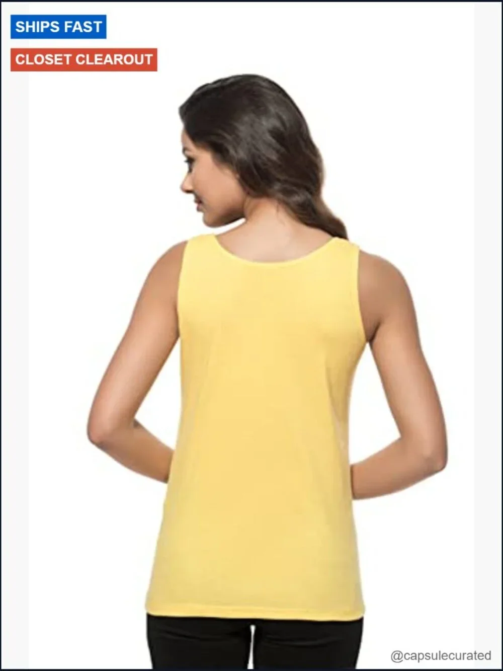Women's Cotton Lace Trim Camisole Tank Top Breathable Sleeveless Undershirt